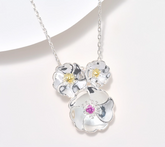 JMH Jewellery Sterling Silver Wild Irish Rose Pendant